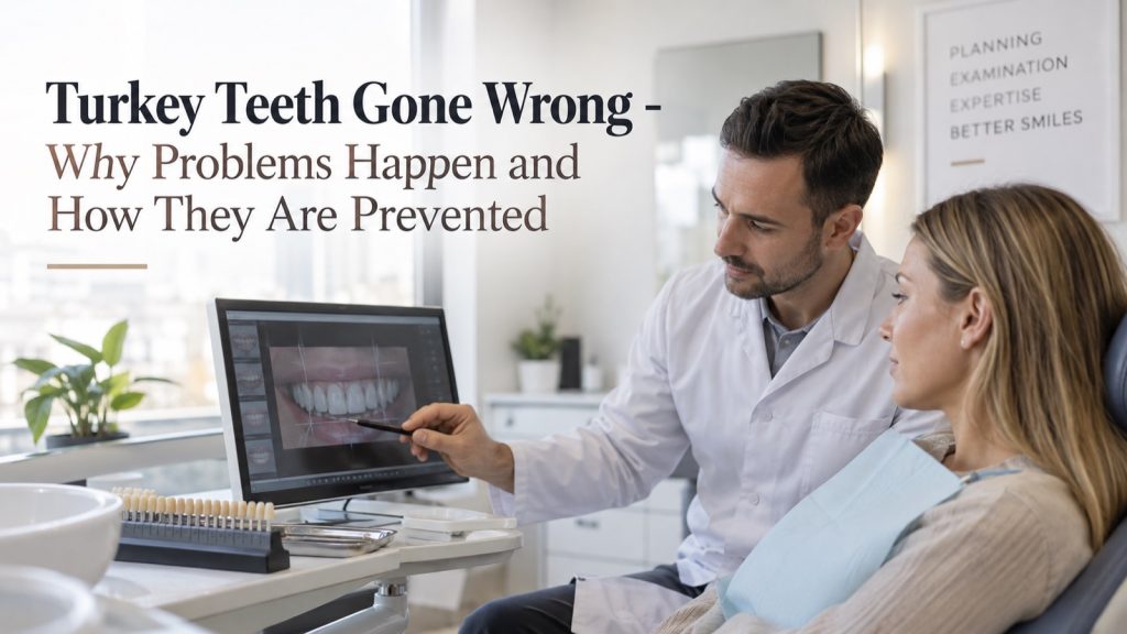 Turkey Teeth Gone Wrong - Why Problems Happen and How They Are Prevented 3 Turkey Teeth Gone Wrong - Why Problems Happen and How They Are Prevented